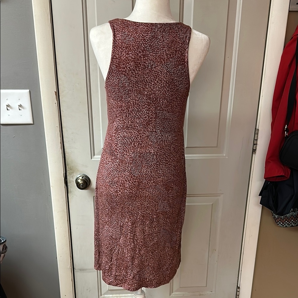 Athleta Textured Burgundy Midi Dress - Picture 5 of 7